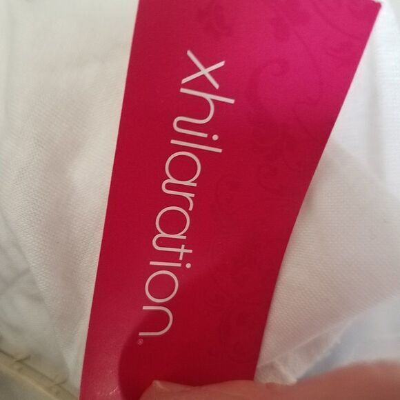 Juniors X-Large Cardigan Sweater White long sleeve - Picture 3 of 5